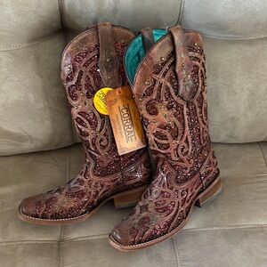 Corral Women's Brown sparkle Western Boots